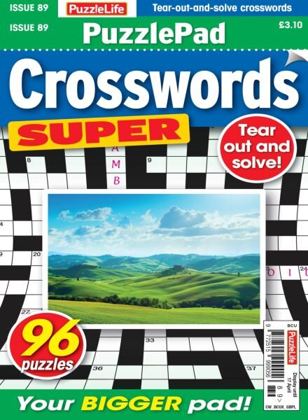 PuzzleLife PuzzlePad Crosswords Super – March 2025 Cover