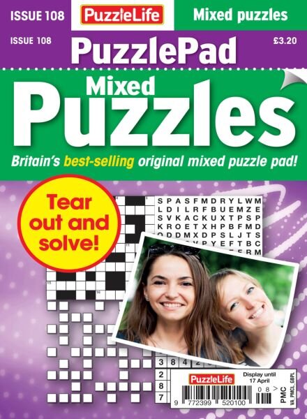 PuzzleLife PuzzlePad Puzzles – March 2025 Cover