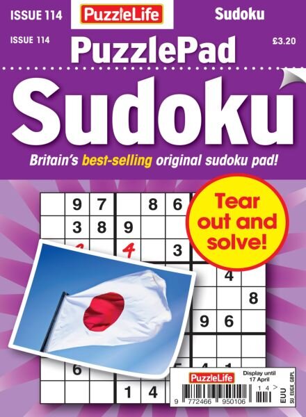 PuzzleLife PuzzlePad Sudoku – March 2025 Cover