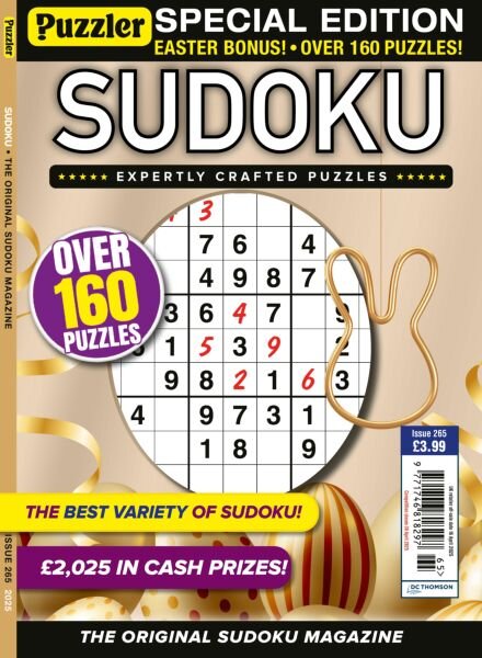 Puzzler Sudoku – Issue 265 2025 Cover