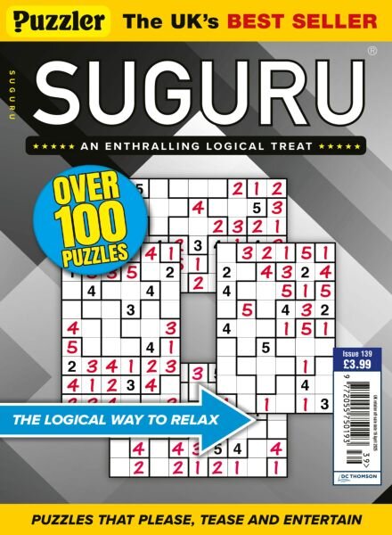 Puzzler Suguru – Issue 139 2025 Cover