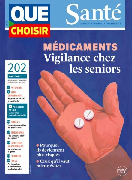Que Choisir Sante – Mars 2025 Cover