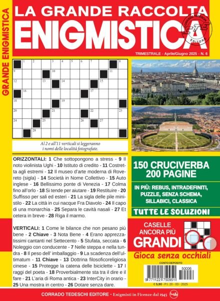 Raccolta Enigmistica – Aprile-Giugno 2025 Cover