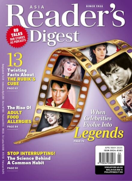 Reader’s Digest Asia – April – May 2025 Cover