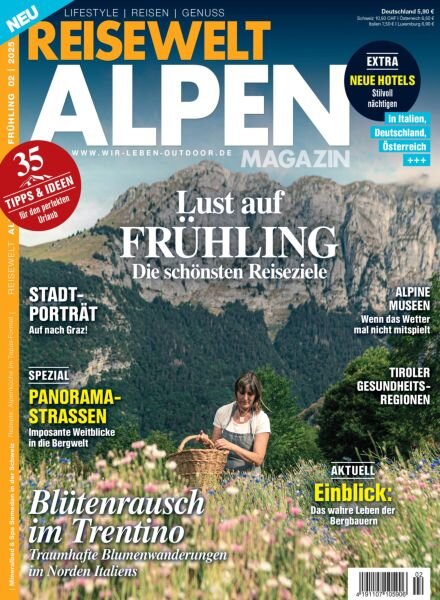 Reisewelt Alpen Magazin – Fruhling 2025 Cover
