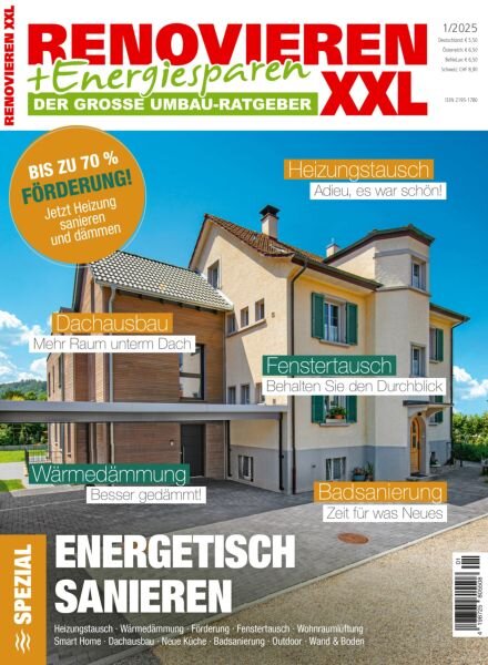 Renovieren + Energiesparen – Marz 2025 Cover