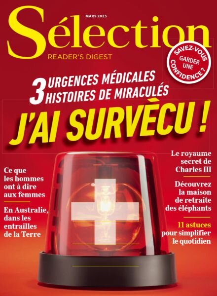 Selection Reader’s Digest France – Mars 2025 Cover