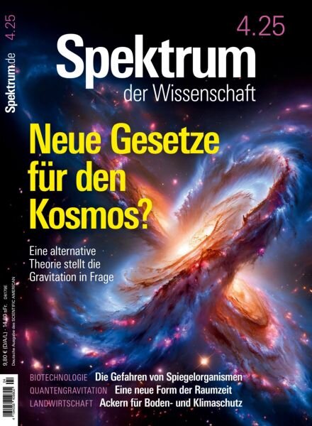 Spektrum der Wissenschaft – April 2025 Cover