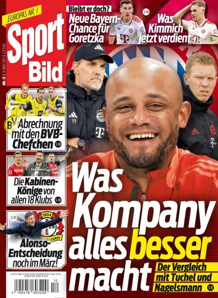 Sport Bild – 19 Marz 2025 Cover