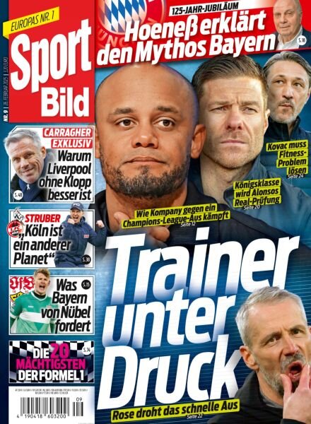 Sport Bild – 26 Februar 2025 Cover