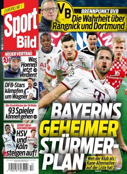 Sport Bild – 26 Marz 2025 Cover