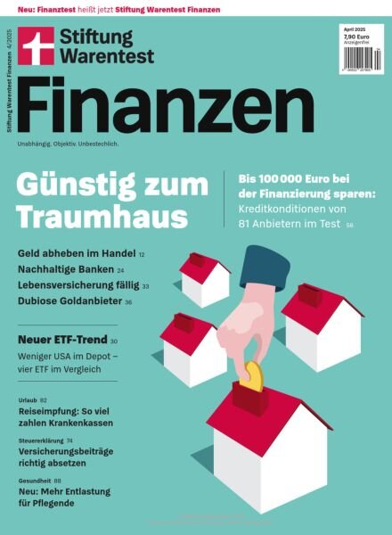 Stiftung Warentest Finanzen – April 2025 Cover