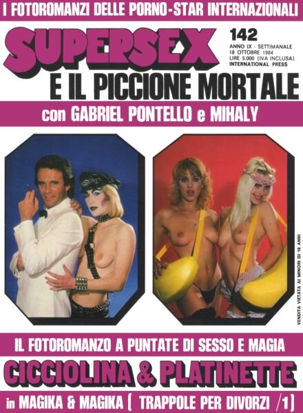 Supersex – N142 18 Ottobre 1984 Cover