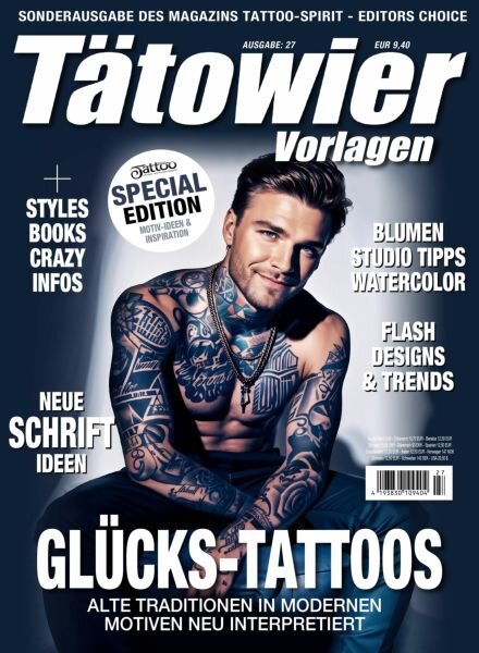 Tatowier-Vorlagen – Marz 2025 Cover