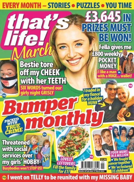 That’s Life Monthly – March 2025 Cover