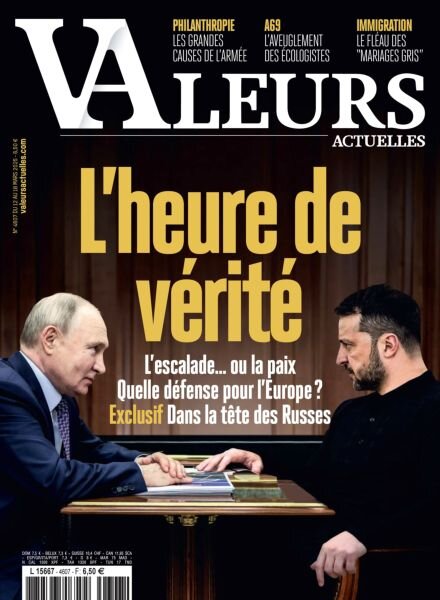 Valeurs Actuelles – 12 Mars 2025 Cover