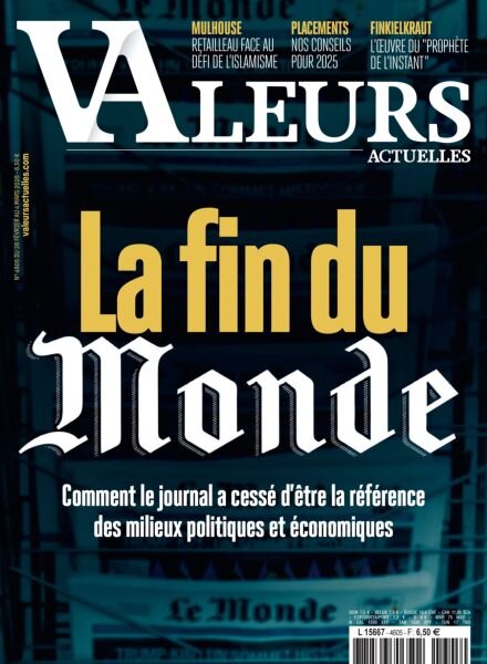 Valeurs Actuelles – 26 Fevrier 2025 Cover