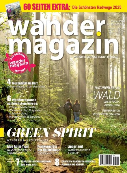 Wandermagazin – Fruhling 2025 Cover