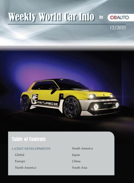 Weekly World Car Info – 22 March 2025 Cover