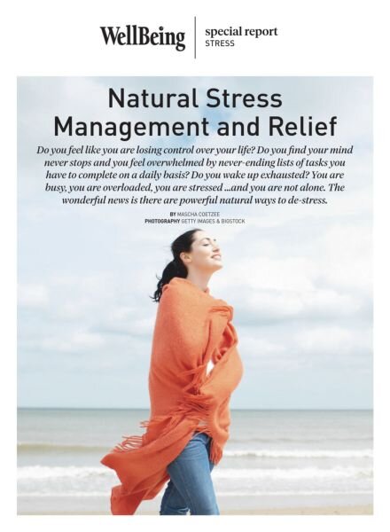 WellBeing Special Report – Issue 155 – Natural Stress Management and Relief Cover