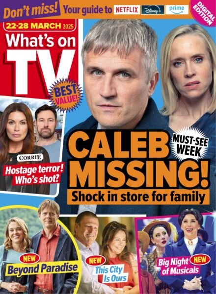 What’s on TV – 22 March 2025 Cover