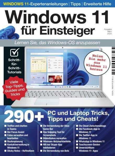 Windows 11 fur Einsteiger – Marz 2025 Cover