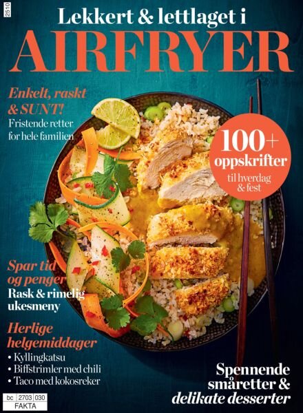 Airfryer Norge – Lekkert og lettlaget – April 2025 Cover