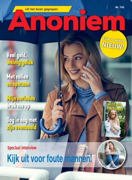 Anoniem – 26 Maart 2025 Cover