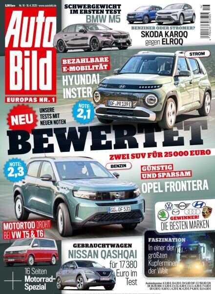 Auto Bild Germany – 16 April 2025 Cover