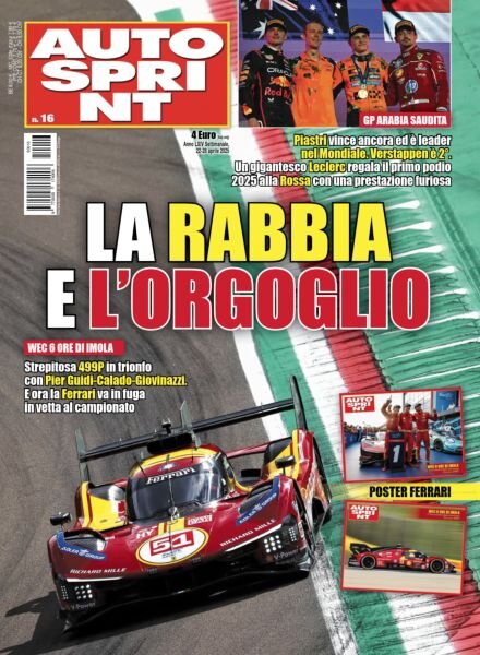 Auto Sprint – 22 Aprile 2025 Cover