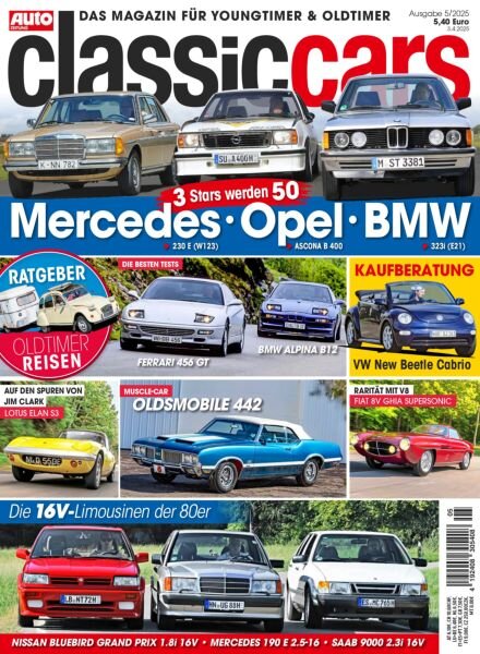 Auto Zeitung Classic Cars – Mai 2025 Cover