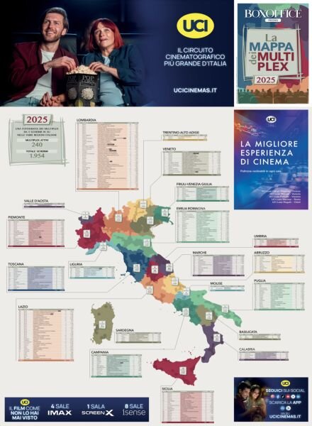 Box Office – La Mappa dei Multiplex 2025 Cover