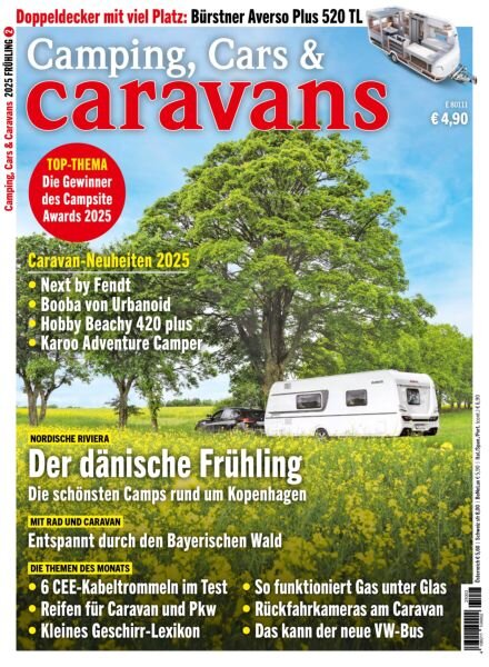 Camping Cars & Caravans – Mai-Juni 2025 Cover