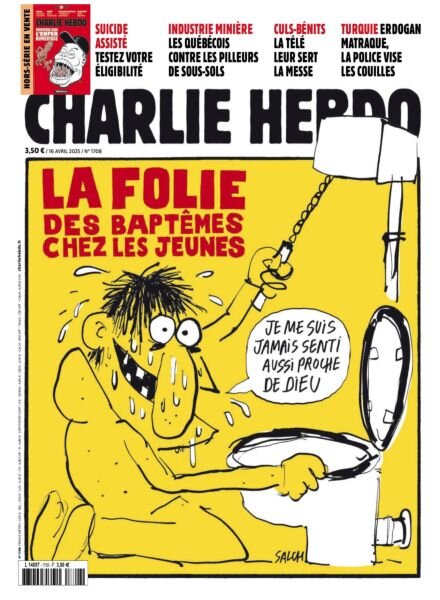 Charlie Hebdo – 16 Avril 2025 Cover