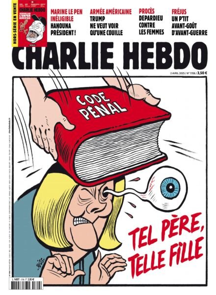 Charlie Hebdo – 2 Avril 2025 Cover