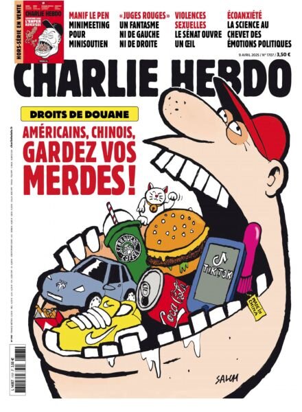 Charlie Hebdo – 9 Avril 2025 Cover
