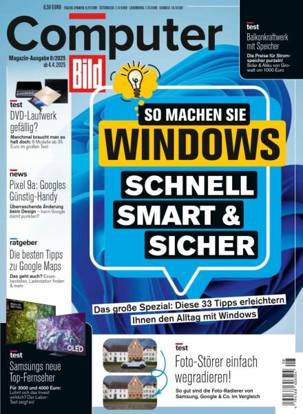 Computer Bild Germany – 4 April 2025 Cover