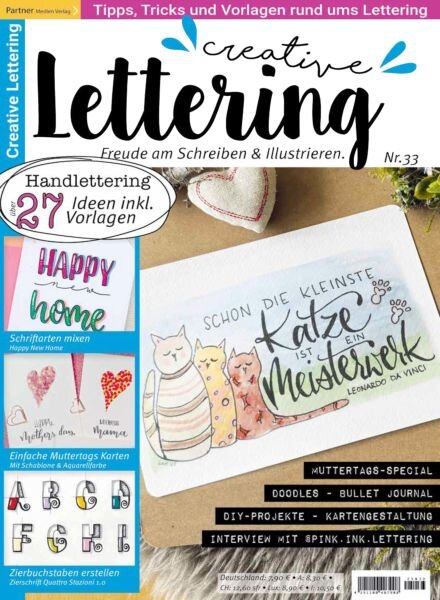 Creative Lettering – April 2025 Cover
