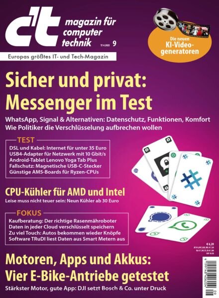 c’t Magazin fur Computertechnik – 16 April 2025 Cover
