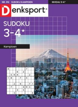 Denksport Sudoku 3-4 kampioen – 24 April 2025