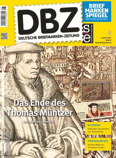 Deutsche Briefmarken-Zeitung – 7 April 2025 Cover