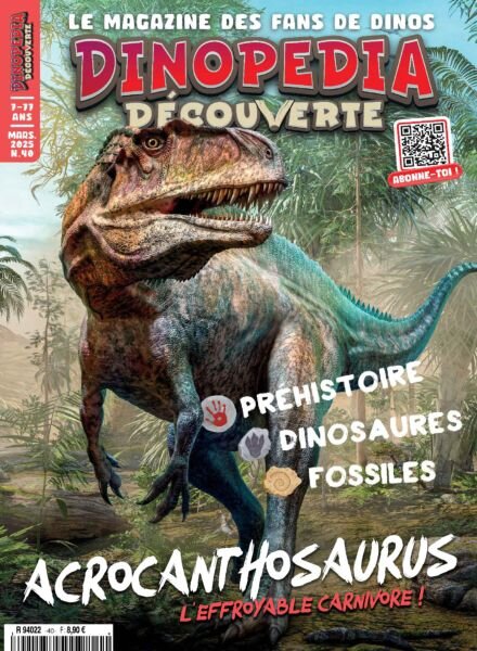 Dinopedia Decouverte – Mars 2025 Cover