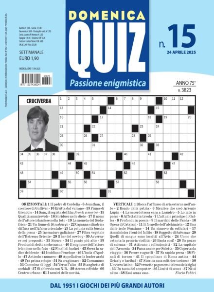Domenica Quiz – 24 Aprile 2025 Cover