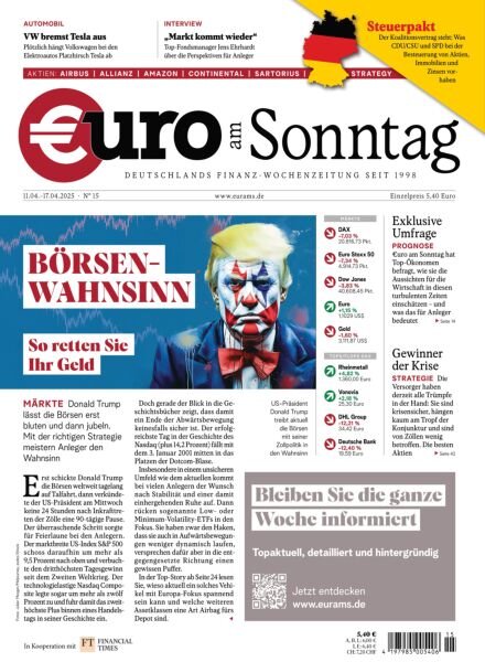 Euro am Sonntag – 11 April 2025 Cover