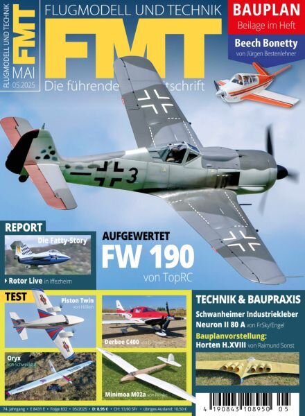 FMT Flugmodell und Technik – Mai 2025 Cover