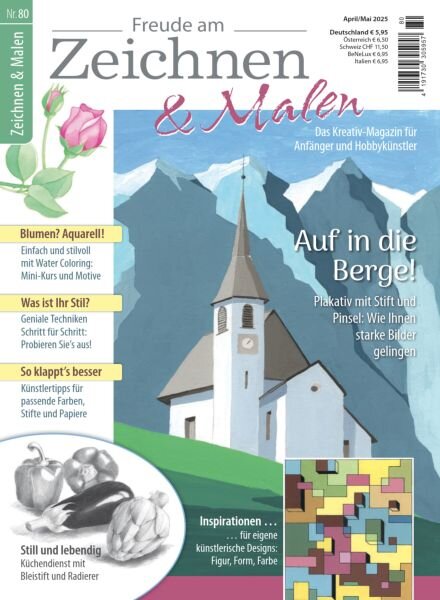 Freude am Zeichnen & Malen – April-Mai 2025 Cover