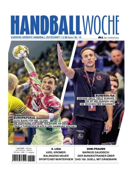 Handballwoche – 1 April 2025 Cover