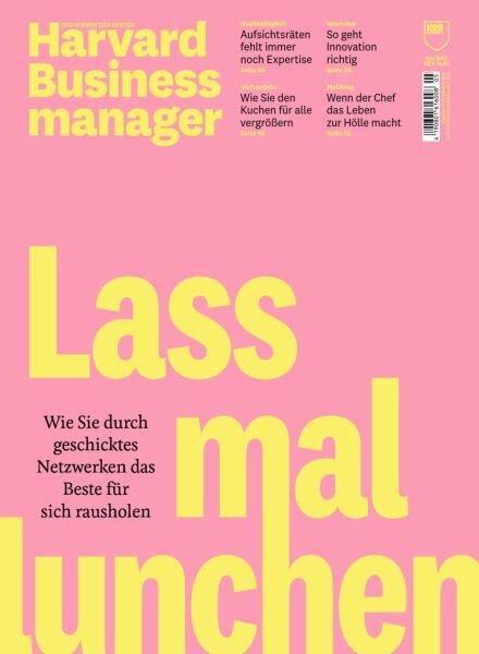 Harvard Business Manager – Mai 2025 Cover