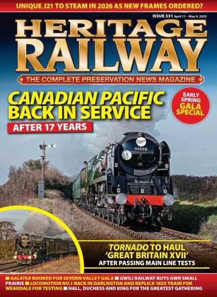 Heritage Railway – April 11 2025 Cover