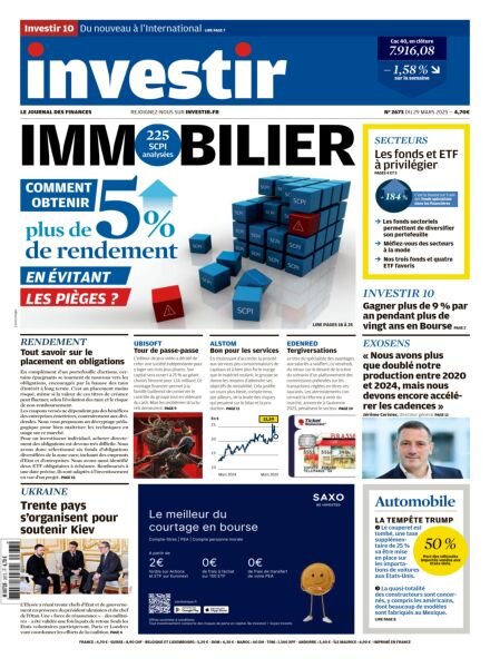 Investir – 29 Mars 2025 Cover